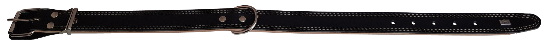 Ошейник 35 мм трехслойный средний с полукольцом посередине 